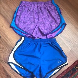 2 pairs of Nike running shorts